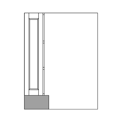 Base 90 Degree Corner - front