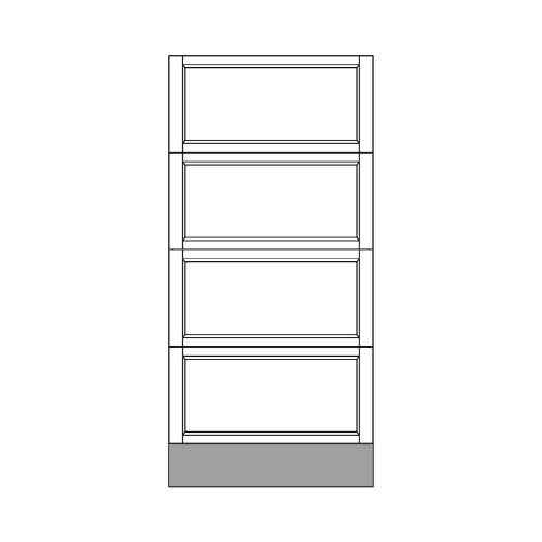 Base Pantry 4 Drawer - front