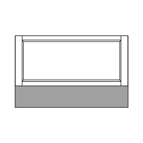Oven Drawer Base 16.7 H 1 Drawer - front