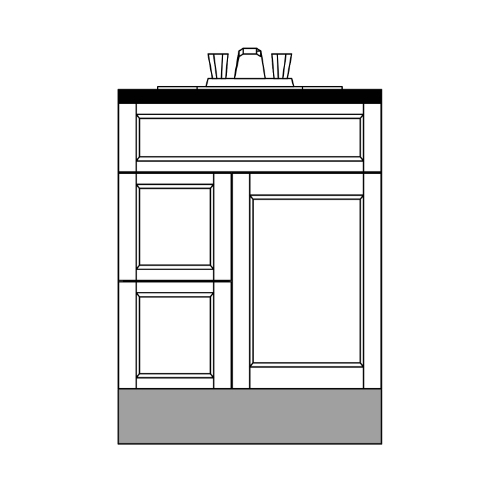 Vanity Base Offset Combo - front