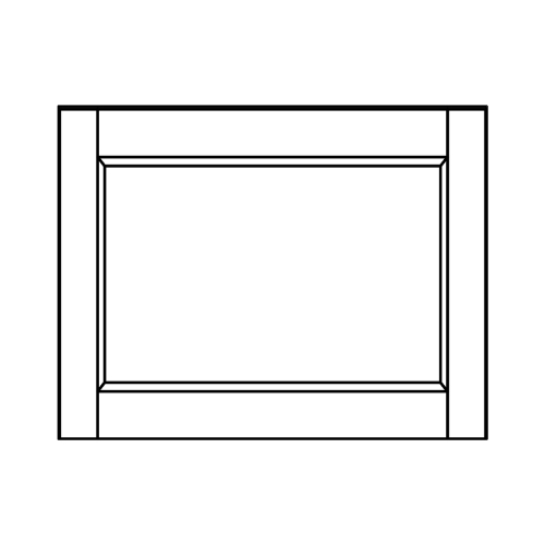 Wall 14 H 12 D 1 Door - front