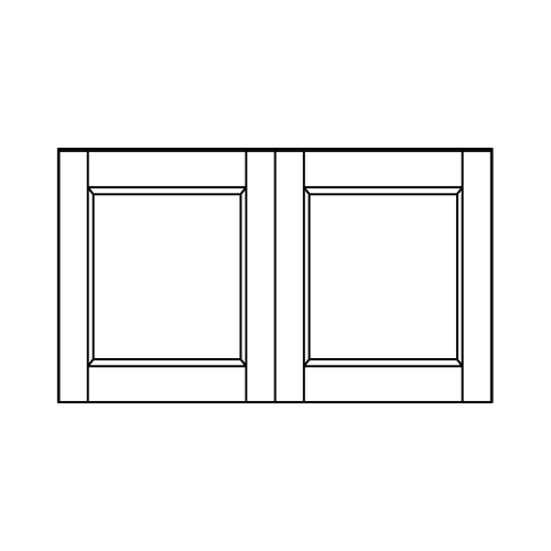 Wall 14 H 12 D 2 Door - front