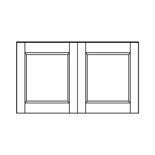 Wall 14 H 16 D 2 Door - front