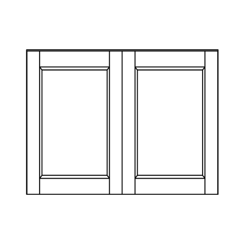 Wall 18 H 12 D 2 Door - front