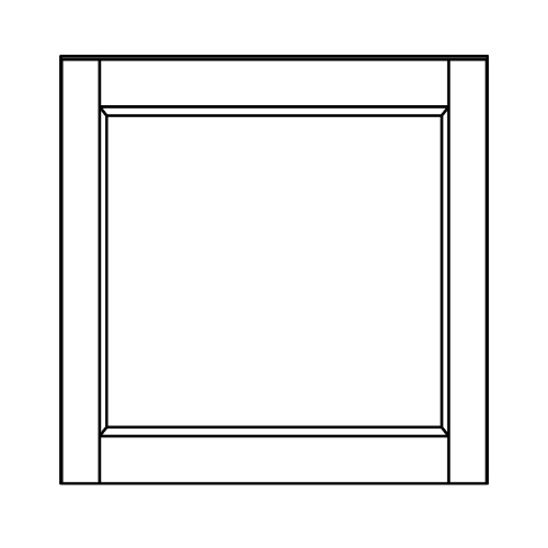 Wall 18 H 16 D 1 Door - front