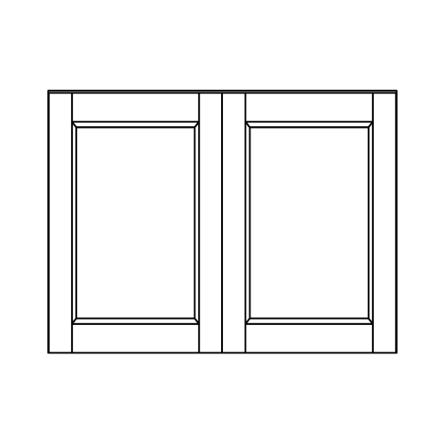 Wall 18 H 16 D 2 Door - front