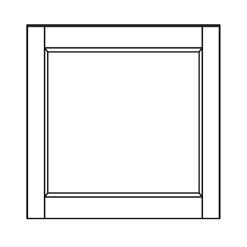 Wall 18 H 24 D 1 Door - front