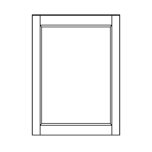 Wall 24.6 H 12 D 1 Door - front