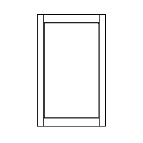 Wall 29.6 H 12 D 1 Door - front