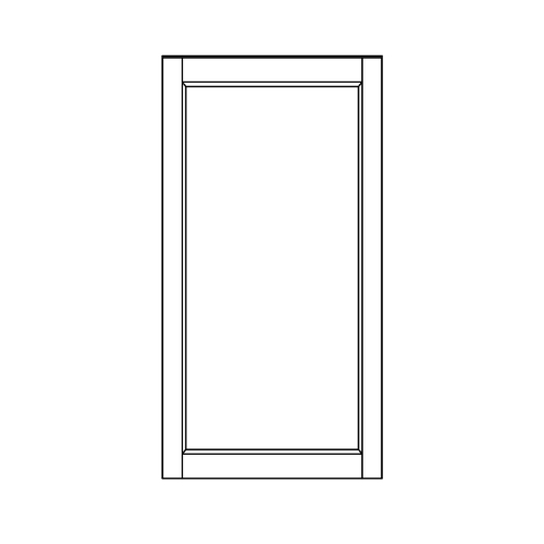 Wall 34.6 H 16 D 1 Door - front