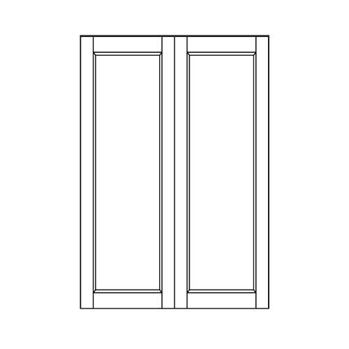 Wall 34.6 H 16 D 2 Door - front