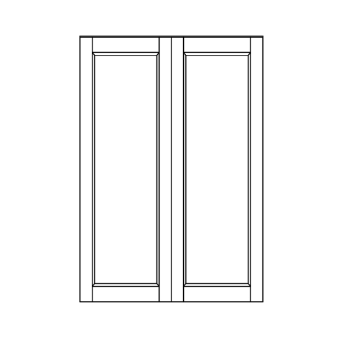 Wall 34.6 H 24 D 2 Door - front