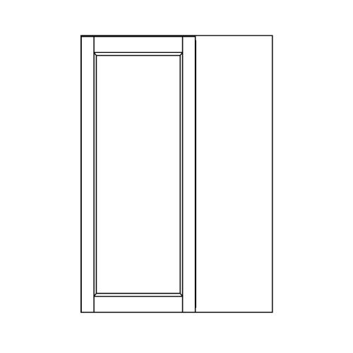 Wall 34.6 H Blind Corner - front