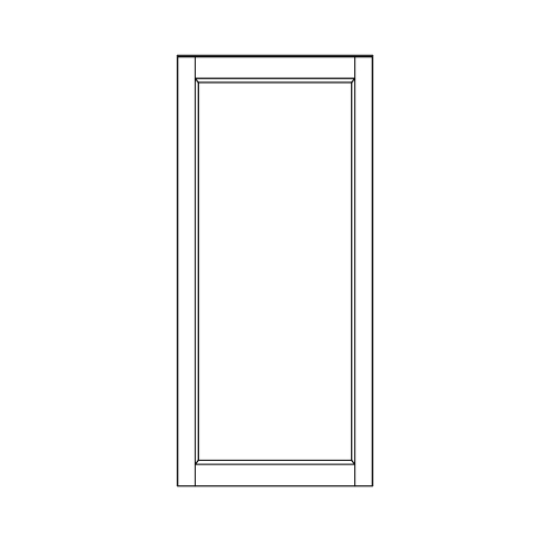 Wall 39.7 H 12 D 1 Door - front