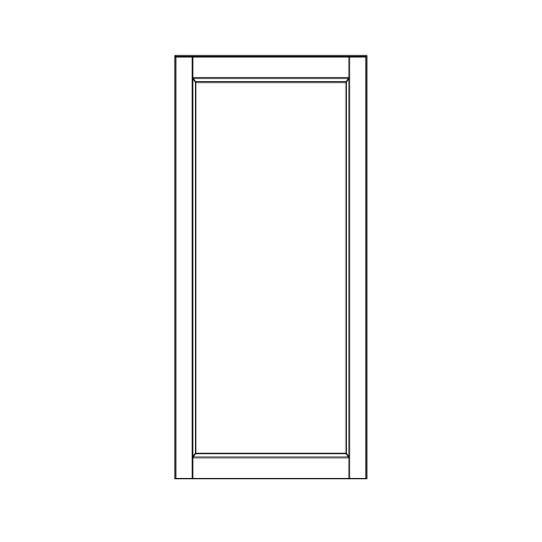 Wall 39.7 H 16 D 1 Door - front