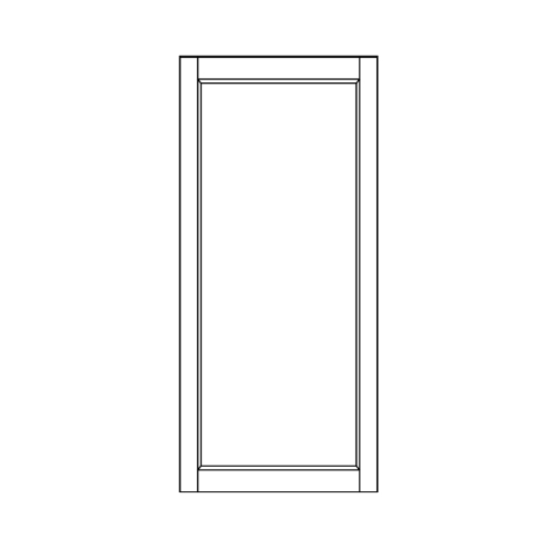Wall 39.7 H 24 D 1 Door - front