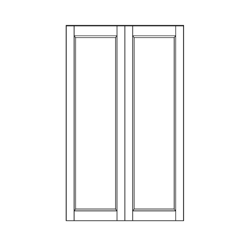 Wall 39.7 H 24 D 2 Door - front