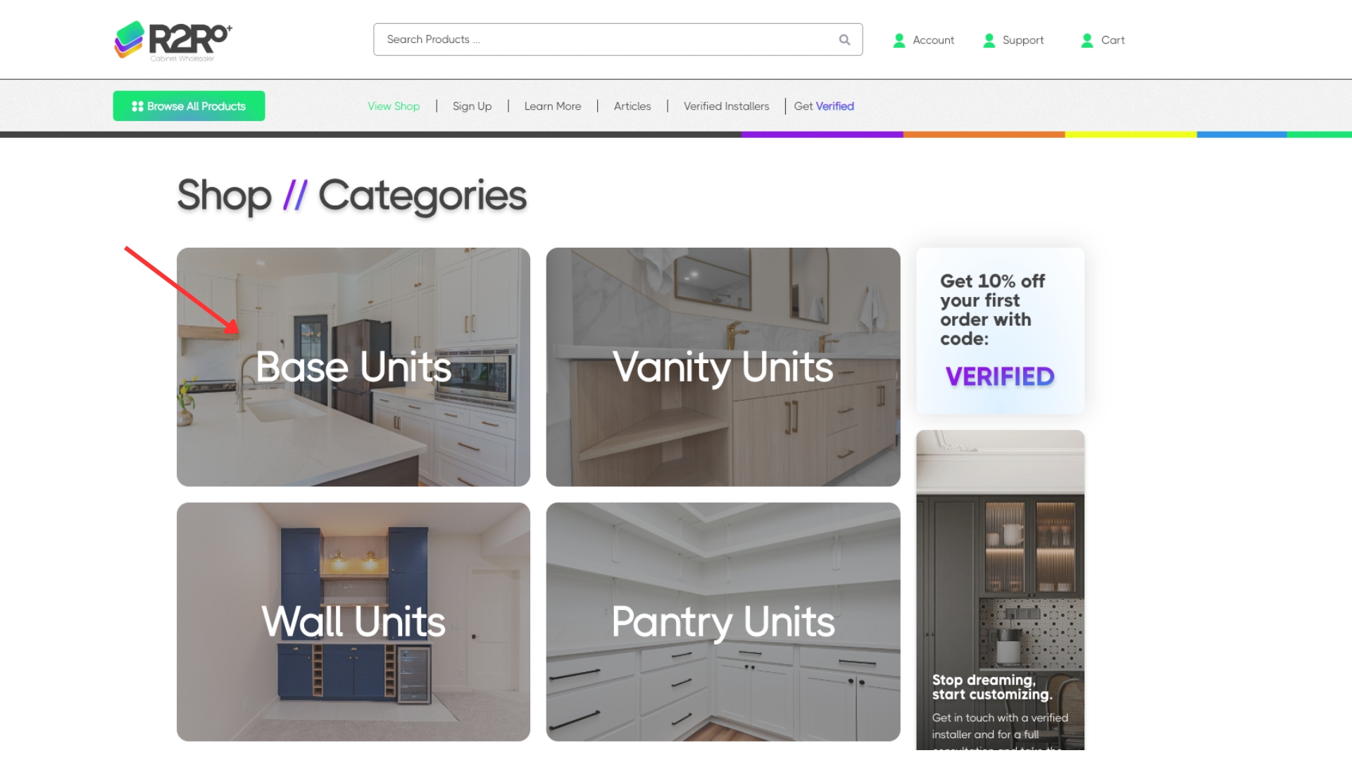 order cabinets online